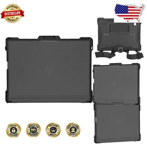 Versatile Black Commercial-Grade HP Elite x2 G4/G8 Case with Shoulder Strap - Picture 1 of 11