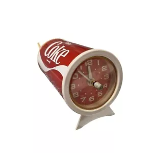 Coca Cola Reloj Lata Rojo Vintage Enchufe Eléctrico Probado Funcionamiento Silencioso Coca-Cola - Imagen 1 de 9