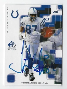 Torrance 1999 edición Signature #TO auto pequeño ~ Indianapolis Colts - Imagen 1 de 2