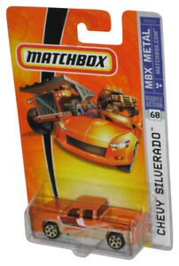 Matchbox MBX Metal (2007) Orange Chevy Silverado Toy Truck #68
