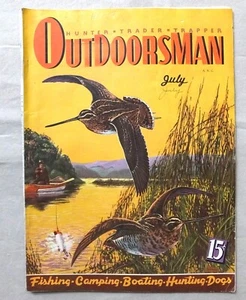 VINTAGE USED OUTDOORSMAN MAGAZINE JULY 1940 HUNTER TRADER TRAPPER - Bild 1 von 2