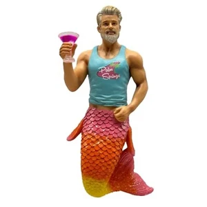 December Diamonds 55-55473 Palm Springs Merman Ornament, 7 Inches - Picture 1 of 1