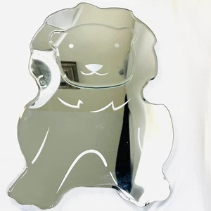 Pottery Barn Kids Lion Mirror Beveled Etched 3D Wall Hanging Art 17 inches Tall - Picture 1 of 8