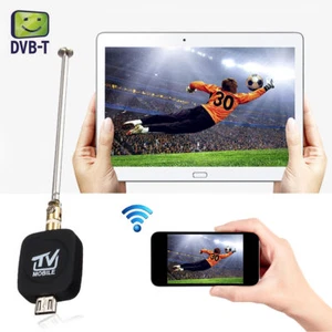 Micro USB DVB-T Digital Mobile TV Tuner Receiver+Antenna for Android 4.0~_e - Afbeelding 1 van 12