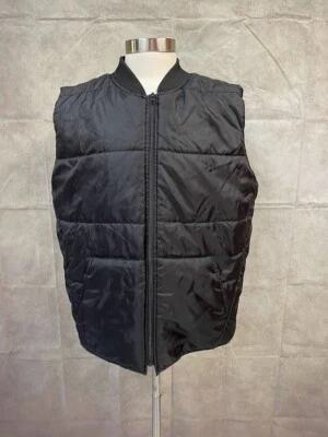 Chaleco Buffalo Outdoors para hombre con cremallera negro talla L grande Foto 1 de 4