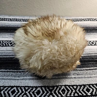 Gorra estilo cosaco vintage teñida piel de cordero italiano toscano ruso Foto 1 de 4