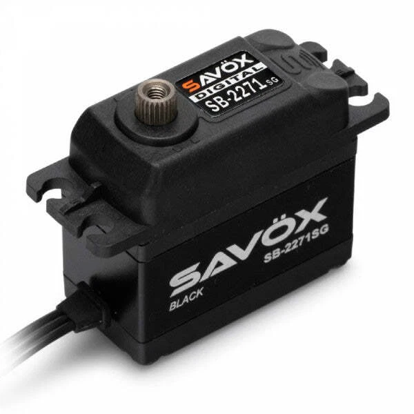 Savox Black Edition High Voltage Brushless Digital Servo 0.065s SAVSB2271SG-BE - Image 1 of 1