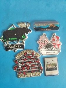 A LOT OF 5 GREAT LOOKING LOCATIONAL DECORATIVE FRIDGE MAGNETS.CHECK PHOTOS. - Picture 1 of 6
