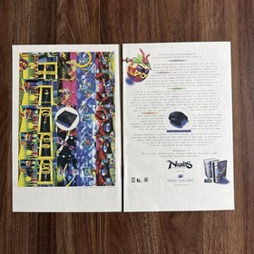 Nights Into Dreams Sega Saturn Vintage Video Game Print Ad Promo Art Retro 1996