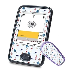 Aufkleber für Dexcom G6 Sticker (Receiver + Transmitter) - Maritim | Diasticker® - Picture 1 of 2