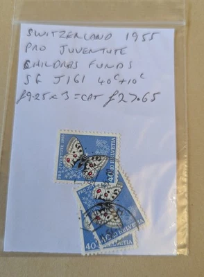 Suiza 1955 SG#J161 Pro Juventute Child Fund 40c+10c Cat 27,65 £ Foto 1 de 2