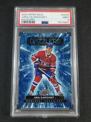 JURAJ SLAFKOVSKY 2022-23 UD SERIES 2 DAZZLERS #DZ-88 PSA 9 - Image 1 of 2