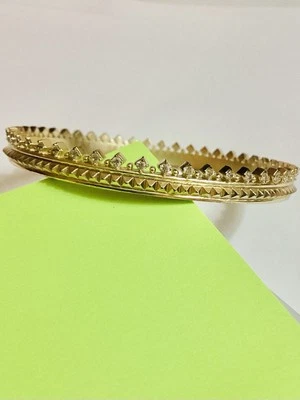 Brazalete Kendra Scott Mary Caroline Corona Tono Dorado con Cristales Excelente Foto 1 de 4