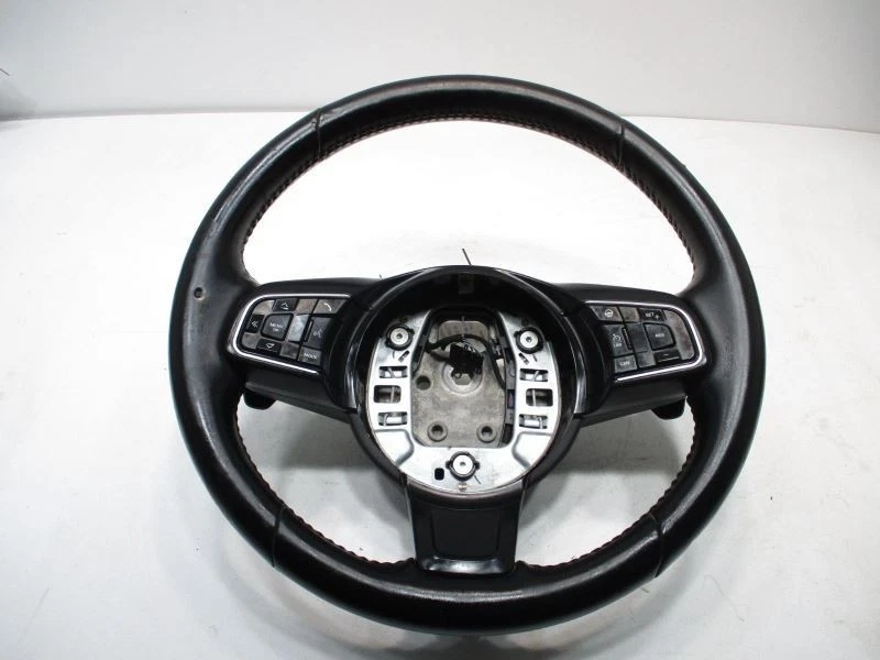 2018 JAGUAR F-PACE STEERING WHEEL W/CONTROLS BLACK PADDLE SHIFTERS 23289 Foto 1 de 4