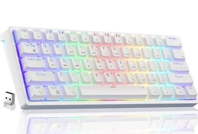 SOLAKAKA SK961 60% Wireless Mechanical Keyboard (RED Switches)  RGB+BT 5.0 - Image 1 of 4