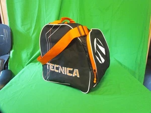 Tecnica Ski Boot Shoulder Bag Case Black Orange Great Condition - Picture 1 of 6