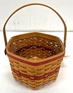 Longaberger Christmas Collection 1997 Edition Snow flake Basket with Protector - Picture 1 of 8