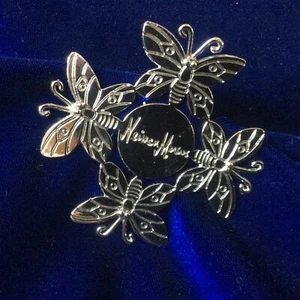 Neiman Marcus Emilia Castillo Signed 1996 Butterflies Brooch Clip Pin Ornament - Picture 1 of 10