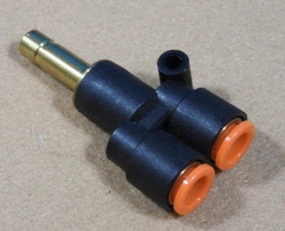 5/16" Tube x Tube Stub Branch Y, SMC KQU09-00 (KQ2U09-00A) - Lot of 3 New - Image 1 of 4