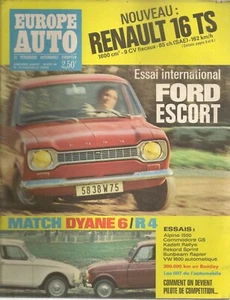 EUROPE AUTO 1968 13 FORD ESCORT 1100 ALPINE A110 1500 BENTLEY CONTINENTAL R4 EXP - Imagen 1 de 2