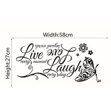 Live Laugh Love Wall/Quote Stickers Wall Art/Words Phrase Numbers Letters Decals