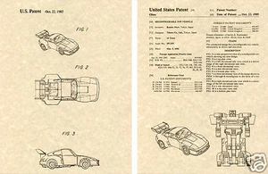 Transformers JAZZ US Patent Kunstdruck READY TO FRAME! Ohno Autobot Auto 1985 - Bild 1 von 1