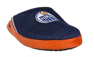 Forever Collectibles NHL Edmonton Oilers Kid's Jersey Slippers - Large - Picture 1 of 1