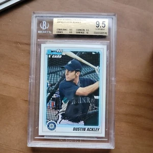 2010 Bowman Prospects Dustin Ackley ROOKIE BGS 9.5 GEM MINT Mariners - Picture 1 of 2