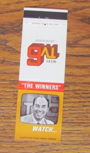 FUNDA MATCHBOOK ESTACIÓN DE TELEVISIÓN: WITI TV 6 MILWAUKEE, WI EARL GILLESPIE -C14 - Imagen 1 de 2