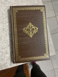 Vintage PEEBLES PRESS Blank Journal brown & Ornate Gold  - Picture 1 of 4
