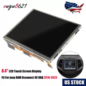 8.4" LCD Touch Screen Display Uconnect 4C UAQ MONITOR US Fit Jeep Grand Cherokee - Picture 1 of 11