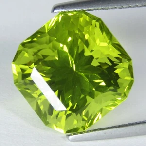 11.34Cts Lustrous Natural Lemon Quartz 13mm Cushion Barion Cut Gemstone Ref-VDO - Picture 1 of 4