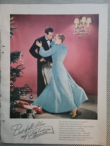 1946 Women's Lady Catherine blue chenille bathrobe vintage photo ad - Picture 1 of 1