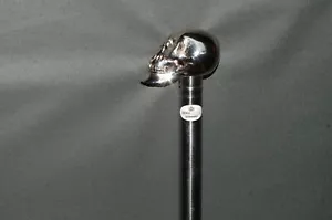 Cane Skull Head Handle Working Terminator. Luxury Stainless Steel Walking Stick - Picture 1 of 4