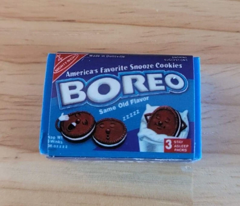 Topps Wacky Packages Erasers Series 1 #1 Boreo Oreo - Image 1 of 1