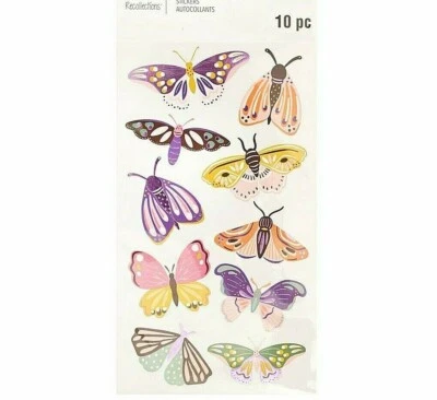 Recollections BUTTERFLY & MOTH Stickers - 10 pcs - Image 1 of 2