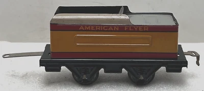 VINTAGE ORIGINAL PREWAR O-GAUGE AMERICAN FLYER HIAWATHA TRAIN TENDER - NICE! - Image 1 of 4