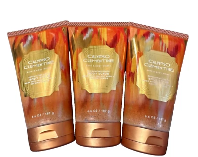 Bath & Body Works LOT 3 Calypso Clementine Exfoliating Beach Body Scrub 6.6 oz - Image 1 of 2