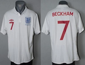 England Beckham Jersey 2010 World Cup Football Mens Umbro Home Shirt Size 2XL - Picture 1 of 7