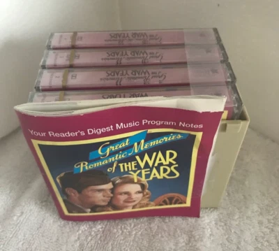 NEW SEALED Reader's Digest 'Great Romantic Memories of The War Years 4 Cassettes - Image 1 of 3