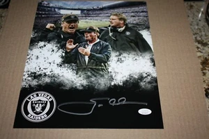 JON GRUDEN SIGNED AUTOGRAMM 11X14 FOTO LAS VEGAS RAIDERS JSA ZEUGE COMP - Bild 1 von 1