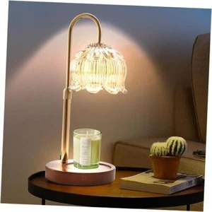 Fragrance Candle Warmer Lamp,Electric Candle Warmer with Timer & Gold - Picture 1 of 7