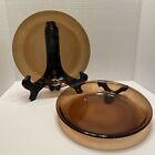 Anchor Hocking Fire King Brown Amber Glass Pie Plates