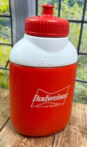Vintage Sinclair & Rush INC Soffware Insulated Budweiser Bottle With Screw Top - Imagen 1 de 10