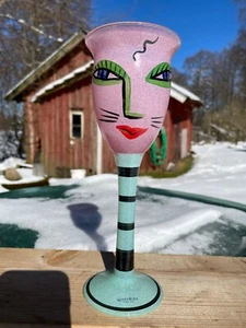 Kosta boda@Open minds@Ulrica Hydman Vallien@Pink face glas@Highly Collectibles@ - Picture 1 of 19