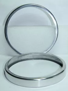 2x CLASSIC FIAT 500 ALLUMINIO LUNETTA FARO GUARNIZIONE PORTA SUICIDA N D SOTTILE NUOVO - Foto 1 di 4