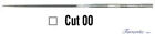 Glardon Vallorbe Swiss Needle File Square-14Cm Cuts # 00-0-1-2-3-4 La2408