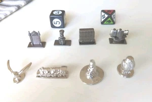 Scene It Harry Potter Edition 1 & 2 - 8 Metall Spielfiguren Spielsteine & Würfelpaar - Bild 1 von 4
