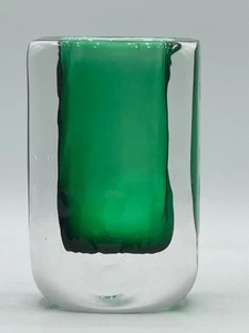 Vintage Czech Exbor Josef Rožinek Signed 1960's Sommerso Art Glass Vase-Signed - Picture 1 of 19