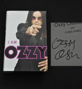 "I Am Ozzy" handsigniertes handsigniertes Buch Tour 2009 Ozzy Osbourne Black Sabbath - Bild 1 von 6
